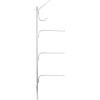 Household Essentials Hinge-It Clutterbuster Steel Valet Family Towel Bar, Silver(Silver)
