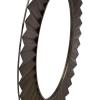 Household Essentials Household Essentials Wood Framed Sunburst Metal Mirror, Brown(Metal)