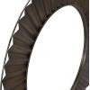 Household Essentials Household Essentials Wood Framed Sunburst Metal Mirror, Brown(Metal)