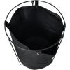Household Essentials Iron Laundry Hamper with Removable Bag(Black)