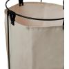 Household Essentials Iron Laundry Hamper with Removable Bag(Natural)