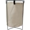 Household Essentials Iron Laundry Hamper with Removable Bag(Natural)
