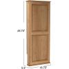 Household Essentials Iron ‘n Fold Wall Ironing Board Cabinet, Built-In Ironing Board, 7 Height Settings, Includes Pad with Cover, White(Brown)