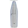 Household Essentials Ironing Board with Steel Top and Striped Design, Blue and White