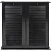 Household Essentials Laundry Sorter Cabinet, Oak Finish(Black)