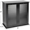 Household Essentials Laundry Sorter Cabinet, Oak Finish(Black)
