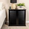 Household Essentials Laundry Sorter Cabinet, Oak Finish(Black)