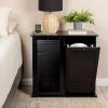 Household Essentials Laundry Sorter Cabinet, Oak Finish(Black)