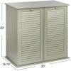 Household Essentials Laundry Sorter Cabinet, Oak Finish(Grey)