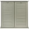 Household Essentials Laundry Sorter Cabinet, Oak Finish(Grey)