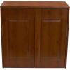 Household Essentials Laundry Sorter Cabinet, Oak Finish(Mahogany Finished Metal)