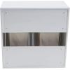 Household Essentials Laundry Sorter Cabinet, Oak Finish(White Metal)