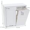 Household Essentials Laundry Sorter Cabinet, Oak Finish(White Metal)