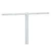 Household Essentials Mega Outdoor Clothesline Single T-Post, White