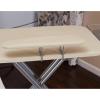 Household Essentials Mega Wide Top Ironing Board, 4-Legs, Steel Top Ironing Board with Fixed Iron Rest, FiberTech Cover and Fiber Pad, Scorch and Stain Resistant, Antique Bronze Frame(Natural/Silver)