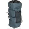 Household Essentials On-the-go Drawstring Laundry Backpack Bag, Grey