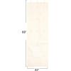 Household Essentials Over The Door Cotton Blend Cap and Hat Organizer with 15 Velcro Hangers, Natural