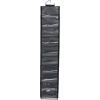 Household Essentials Over-The-Door Cotton Blend and Plastic Shoe Organizer with 20 Storage Pockets, Denim(Black)