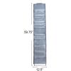 Household Essentials Over-The-Door Cotton Blend and Plastic Shoe Organizer with 20 Storage Pockets, Denim(Denim)