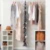 Household Essentials Over-The-Door Cotton Blend and Plastic Shoe Organizer with 20 Storage Pockets, Denim(Denim)