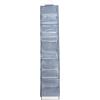 Household Essentials Over-The-Door Cotton Blend and Plastic Shoe Organizer with 20 Storage Pockets, Denim(Denim)