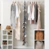 Household Essentials Over-The-Door Cotton Blend and Plastic Shoe Organizer with 20 Storage Pockets, Denim(Graphite)