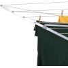Household Essentials Portable Umbrella Clothesline, 64 Ft of Hanging Space, Pre-Strung with Stable Base, Silver(Portable Drying Rack)