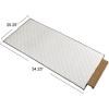 Household Essentials Quilted Table Leaf Storage Bag, Heavy-Duty Poly-Cotton Canvas, Interior Storage Pocket, Zippered, Lightweight, Protective, Spacious, Natural with Brown Trim(Natural)