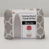 Household Essentials Replacement Ironing Board Cover and Pad for Standard Ironing Boards, Silver Silicone Coated(Trellis)