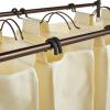 Household Essentials Rolling Laundry Sorter, 4 Bag Laundry Sorter Cart with Washable and Removable Bags, White(Natural/Bronze)