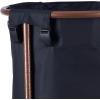 Household Essentials Round Laundry Hamper, Metal Frame with Wheels, Heavy Duty and Commercial-Grade, Black Polyester Bag, Great For Both Residential and Commercial Use(Black/Copper)