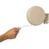 Household Essentials Single Line Retractable Clothesline for Hanging Laundry, 40 Feet, White(White)