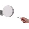 Household Essentials Single Line Retractable Clothesline for Hanging Laundry, 40 Feet, White(White)