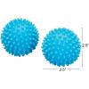 Household Essentials Soft Dryer Balls, 2.5″ Diameter, Blue, Set of 2