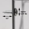 Household Essentials Tall Door Mount Cabinet Organizer, Sturdy Steel Wire Frame, Elegant Nickel Powder Finish, Mounts to Solid Surface, Included Hardware, Great for Tall or Large Items(Nickel Powder Finish)