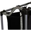 Household Essentials Triple Laundry Sorter with Wheels, Tapered Metal Frame, Removable Polyester Bags, Ventilated, Smooth Rolling Casters, Great for Sorting Laundry Large(Angled Frame)