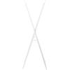 Household Essentials Valet Folding Clothes Rack, Strong Metal X-Frame, Chic Design, Great for Guest and Dressing Rooms, Portable and Easy to Use, Folds Flat, White(White)