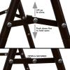 Household Essentials Valet Folding Clothes Rack, Strong Metal X-Frame, Chic Design, Great for Guest and Dressing Rooms, Portable and Easy to Use, Folds Flat, White(Antique Bronze)