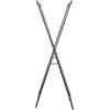Household Essentials Valet Folding Clothes Rack, Strong Metal X-Frame, Chic Design, Great for Guest and Dressing Rooms, Portable and Easy to Use, Folds Flat, White(Black)