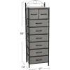 Household Essentials Victorian Style 8-Drawer Tower Storage Organizer Unit, Multicolor(Ashwood)