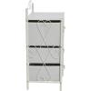 Household Essentials Victorian Style 8-Drawer Tower Storage Organizer Unit, Multicolor(White)