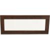 Household Essentials Walnut Rectangle Mirror Wall Décor(Mid Century Walnut)