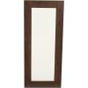 Household Essentials Walnut Rectangle Mirror Wall Décor(Mid Century Walnut)