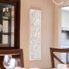 Household Essentials Walnut Rectangle Mirror Wall Décor(White)