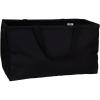 Household Essentials 2212-1 Krush Canvas Utility Tote | Reusable Grocery Shopping Bag | Laundry Carry Bag | Black(Black)