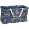 Household Essentials 2212-1 Krush Canvas Utility Tote | Reusable Grocery Shopping Bag | Laundry Carry Bag | Black(Leaf)