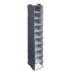 Household Essentials 311322 Hanging Shoe Storage Organizer for Closets |10 Pocket Shelves | Natural Canvas(Denim)