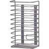 Household Essentials Cabinet Door Trash Bag Holder, Steel Frame, Satin Nickel Powder Coating, Perfect for Disposable Bags and Other Necessities, Easy Installation, Hardware Included
