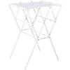 Household Essentials Clothes Drying Rack, Foldable, Expandable and Collapsible Laundry Drying Rack, Silver(White)