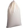 Household Essentials Cotton Laundry Bag, Large, 100% Cotton, Drawstring Top with Cord Lock, Machine Washable, 3 to 4 Load Capacity, Versatile and Compact, Breathable, Foldable, Natural(Beige)